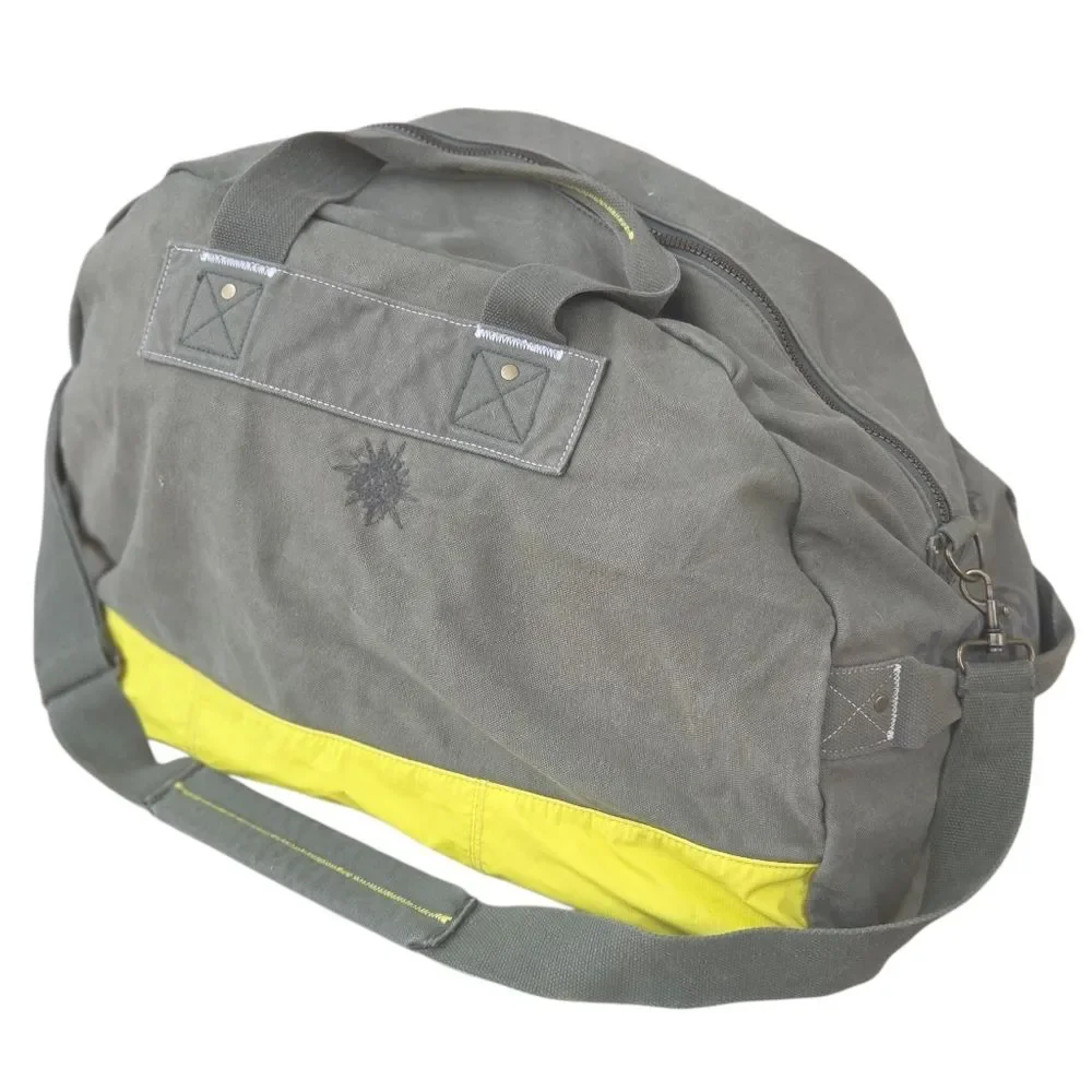Vintage GAP DUFFEL BAG HUGE Shoulder Strap ODG Army Green Military Grunge